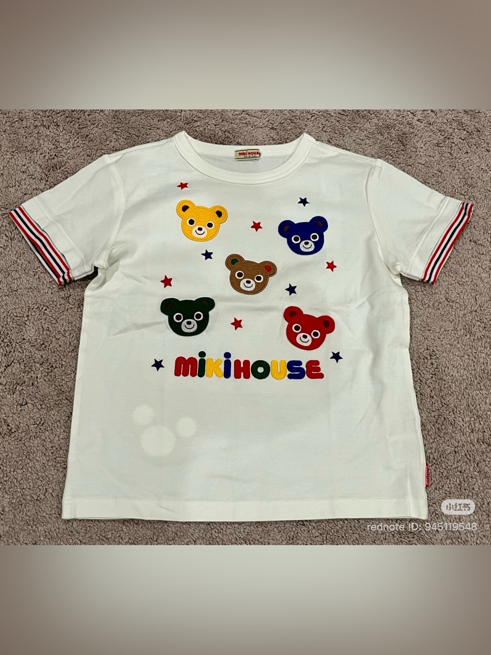 Miki House Five Bears T-Shirt Size 130